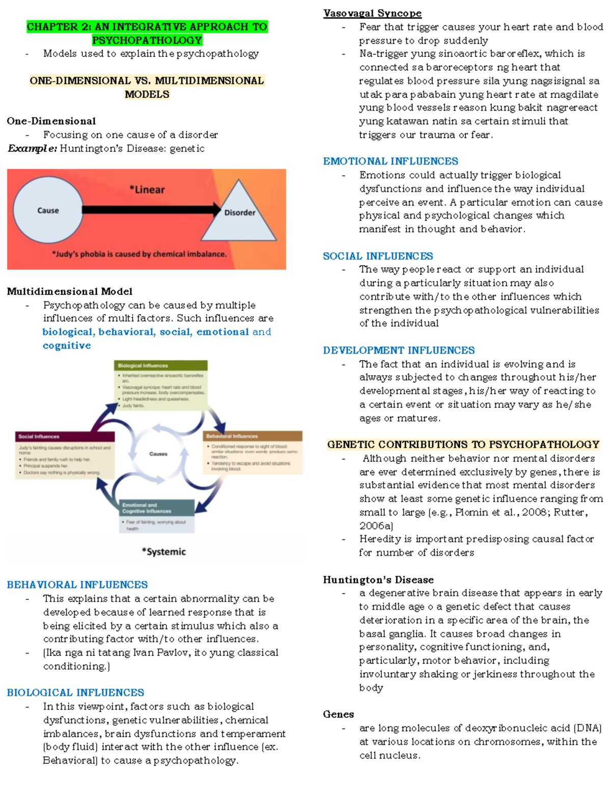 Abpsych Chapter 2 - CHAPTER 2: AN INTEGRATIVE APPROACH TO ...