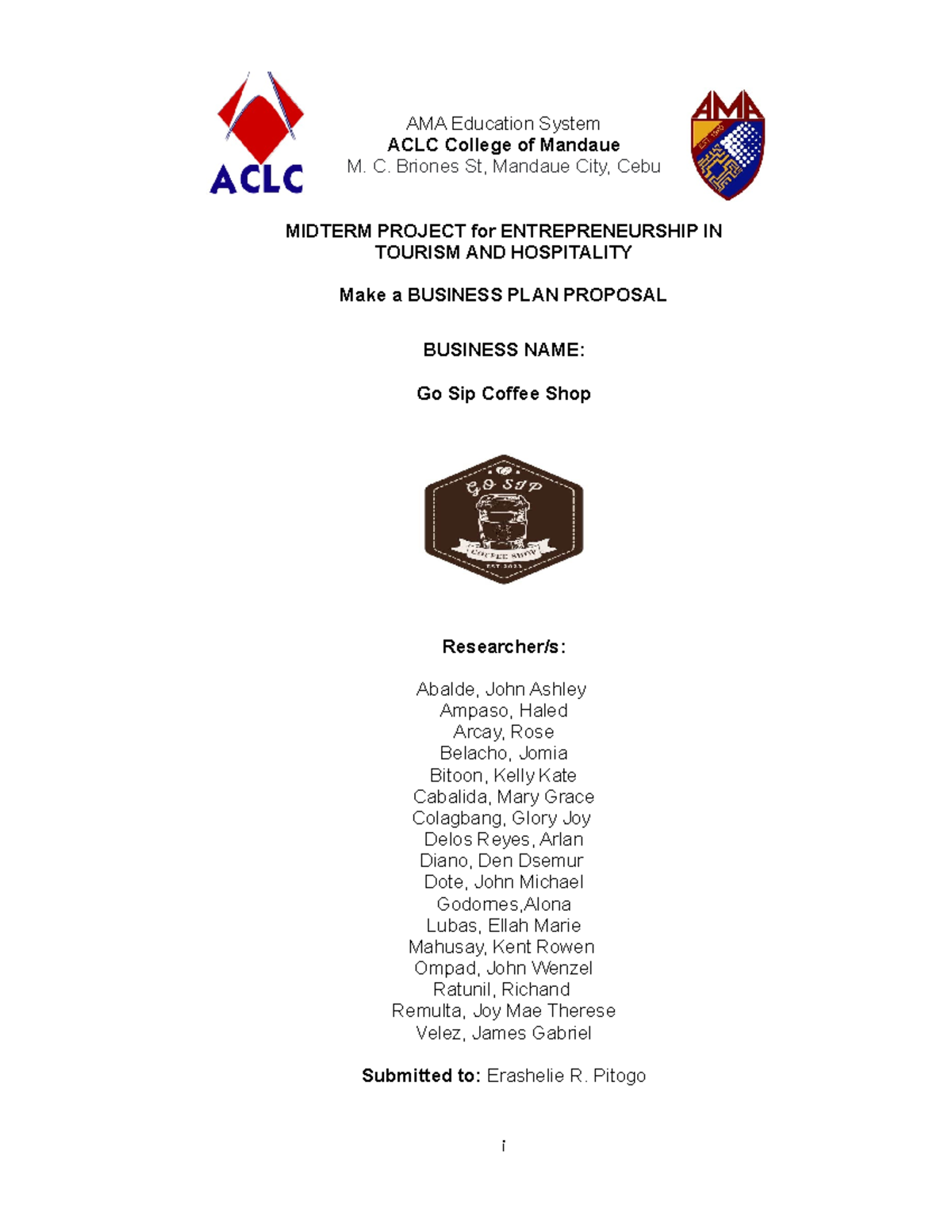 Template -1 - Notes - AMA Education System ACLC College of Mandaue M. C ...