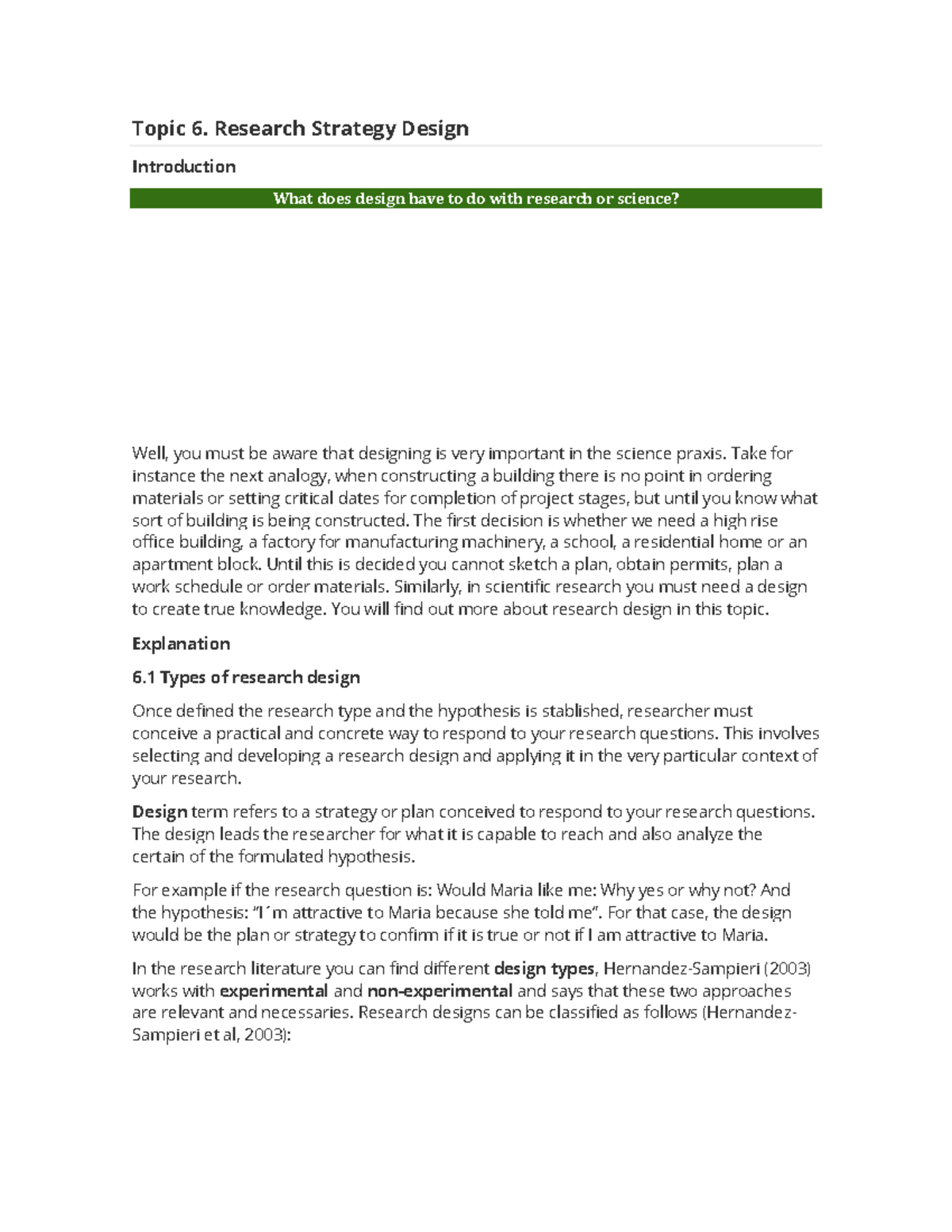 Scientific thought modulo 2 - Topic 6. Research Strategy Design ...