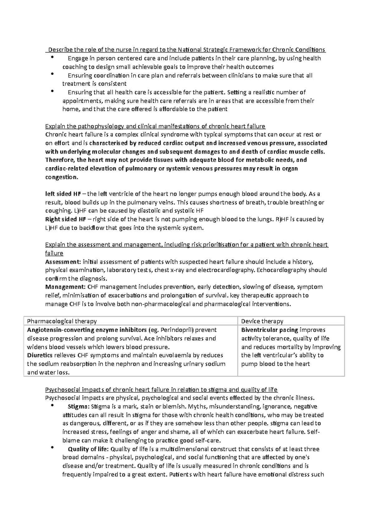 EXAM Revision - Describe the role of the nurse in regard to the ...