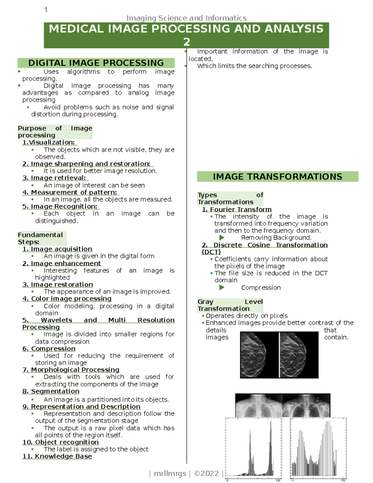 0.0 Imaging Science and Informatics Trans 1 Imaging Science and