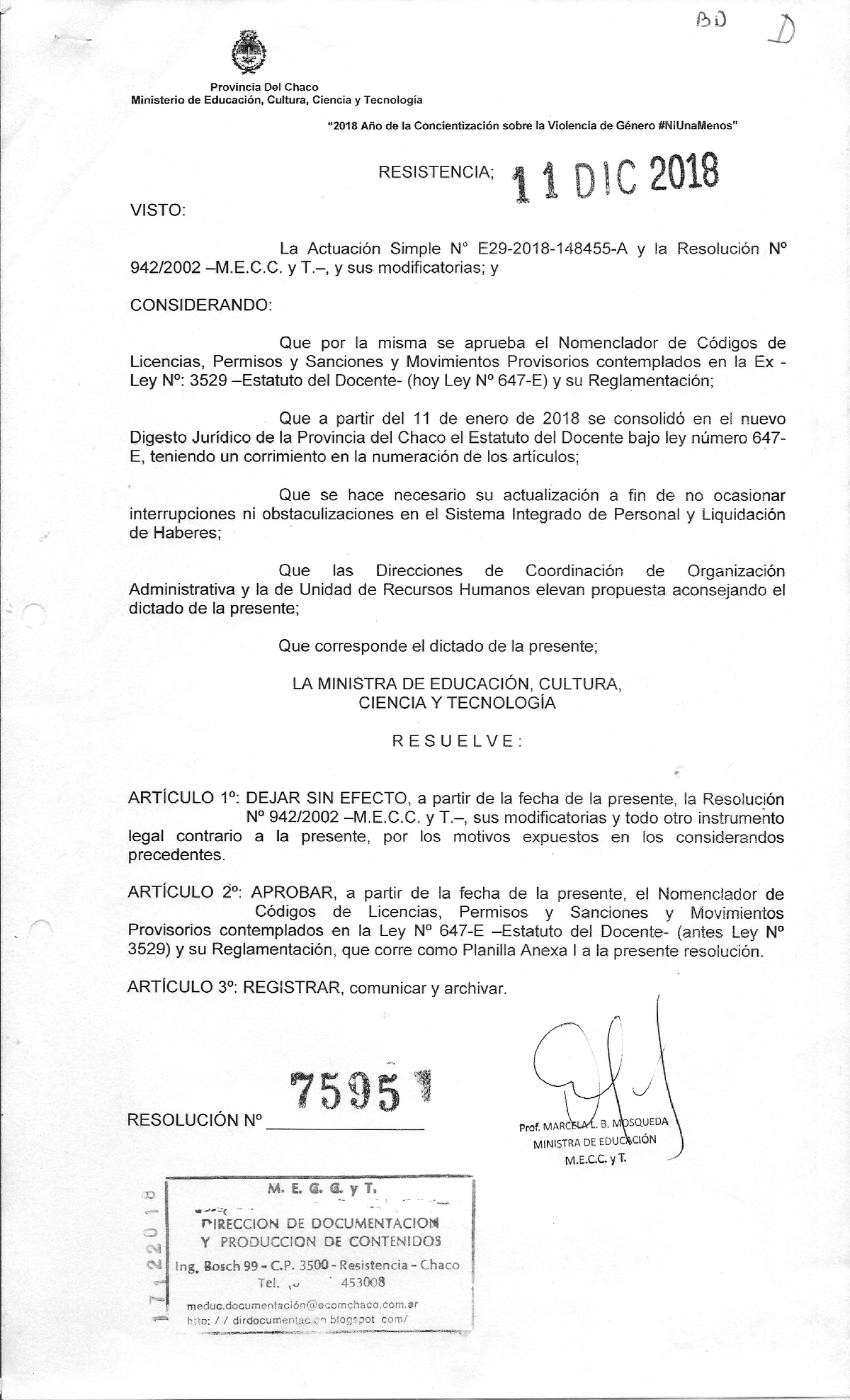 Nuevo Nomenclador DE Licencias Resol0759518 Ingles Studocu