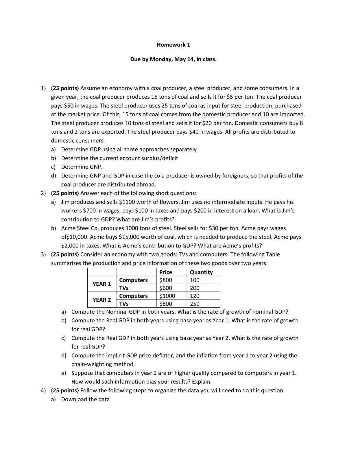 E322 Intermediate Macroeconomics Hw1 Warning Tt Undefined Function 32 Homework 1 Due By 7930