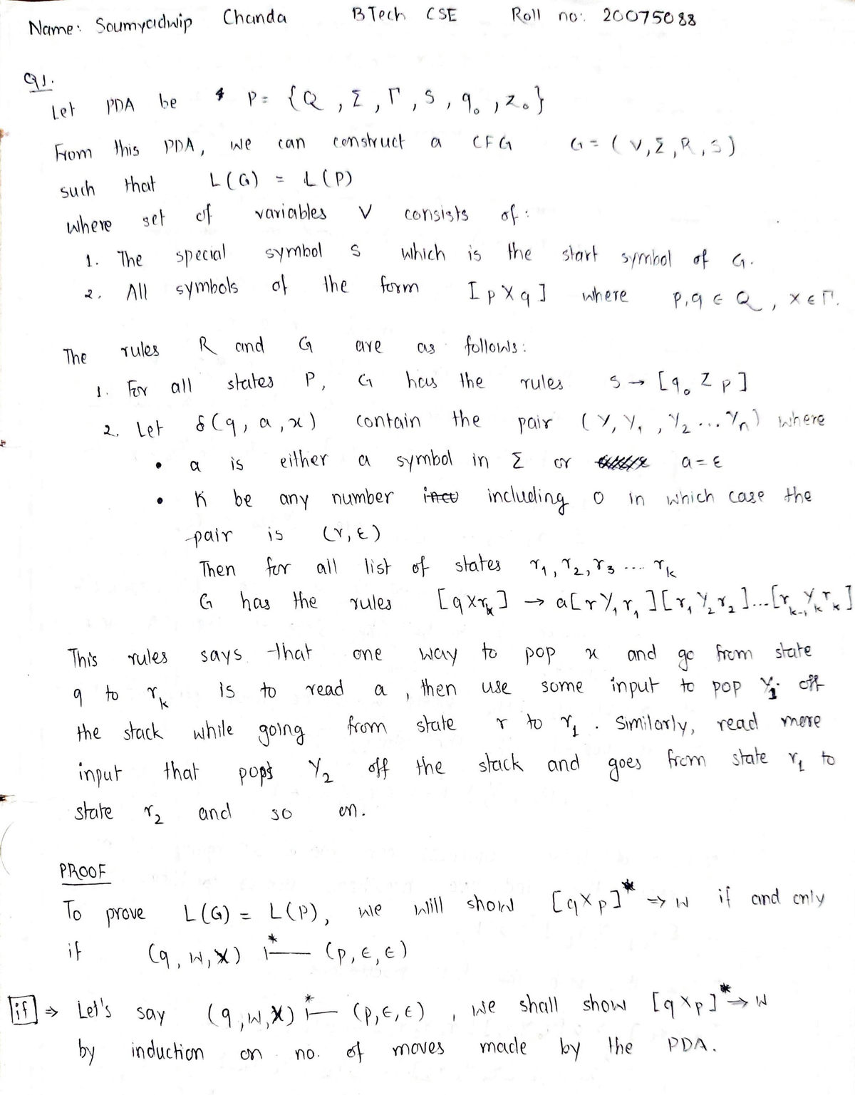 Assignment 1 Solutions - Theory Of Computation - Studocu