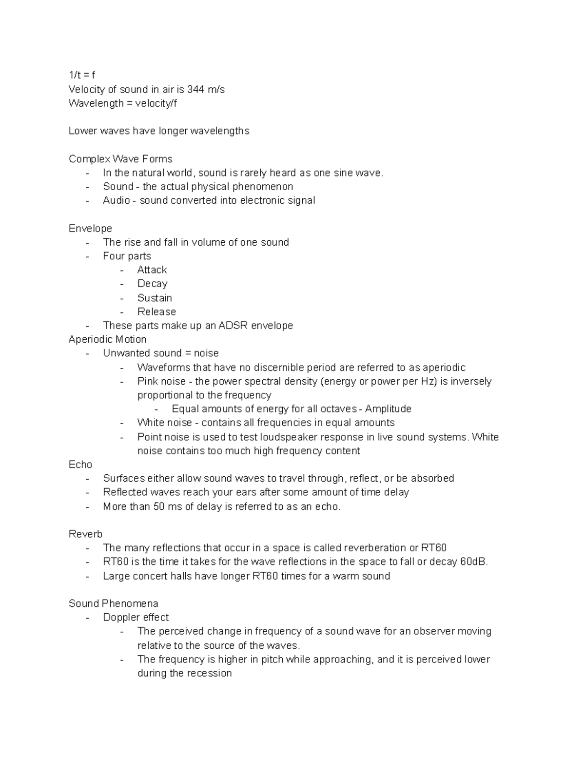 thea-151-lecture-five-1-t-f-velocity-of-sound-in-air-is-344-m-s