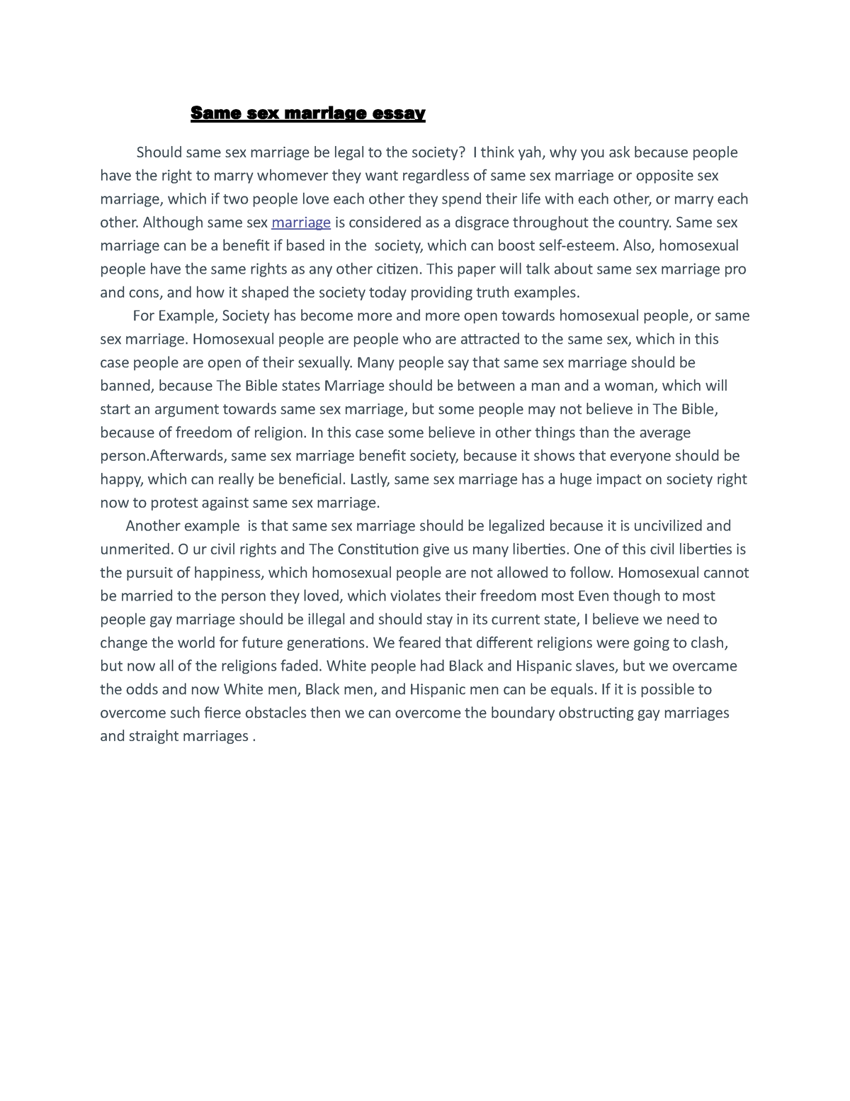 Bonnies Projects Student Same Sex Marriage Essay Should Same Sex   Thumb 1200 1553 