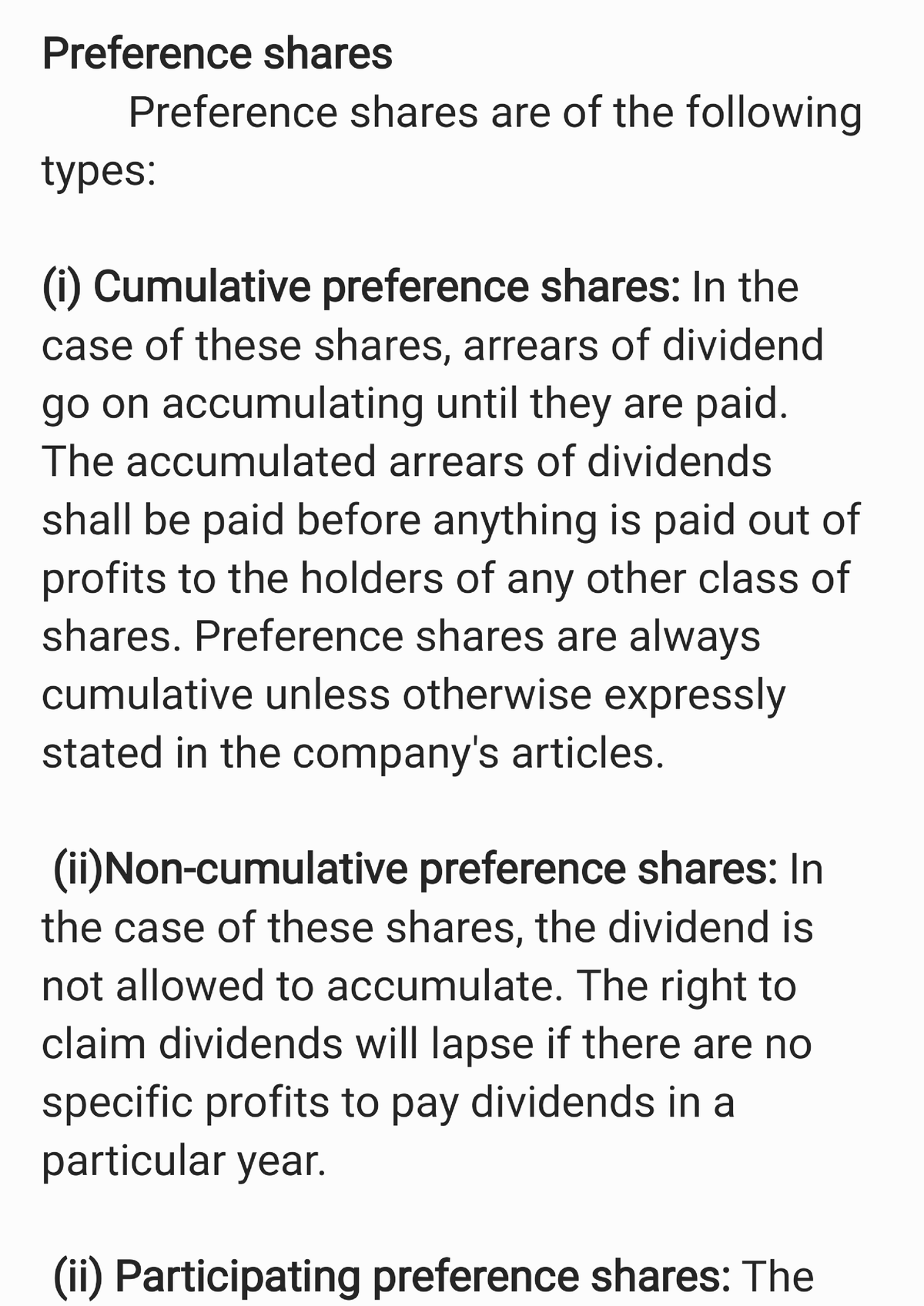 preference-shares-b-computer-application-mg-university-studocu