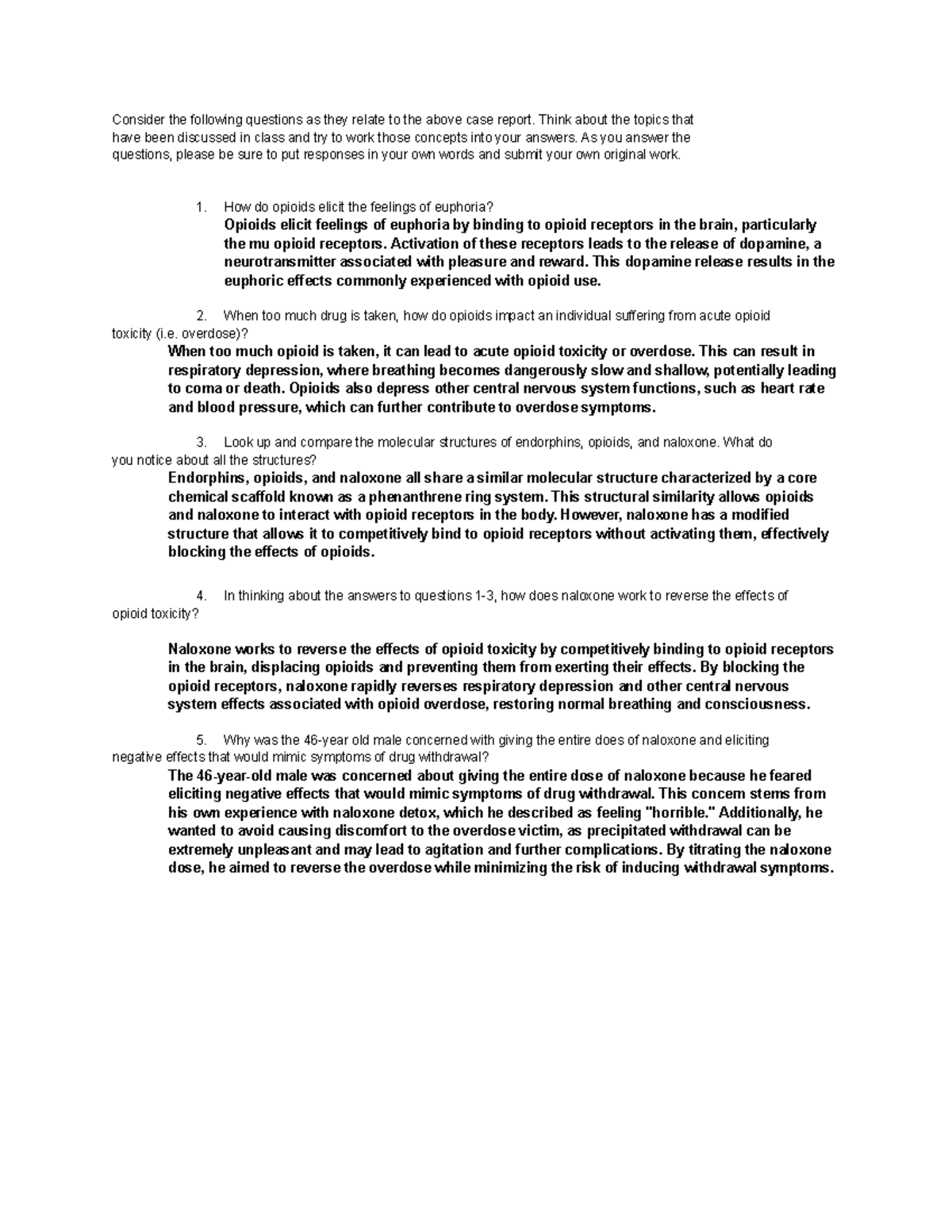 CASE 1 Consider the following questions as they relate to the above