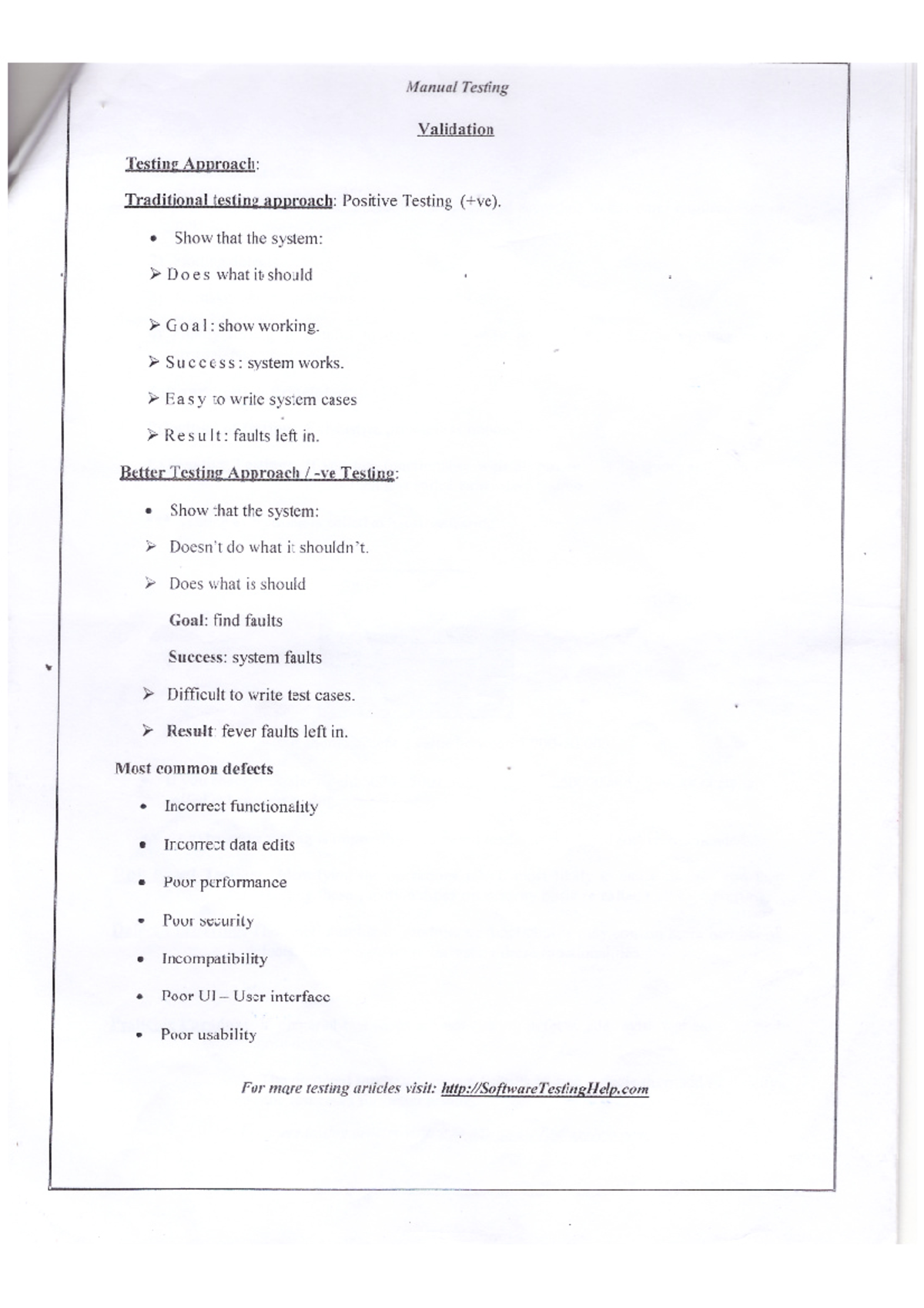 Software Testing practice document for QA - Business Economics - Studocu