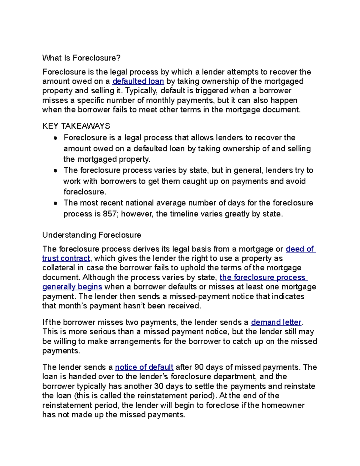 Foreclosure and other about mathematics.. - What Is Foreclosure ...