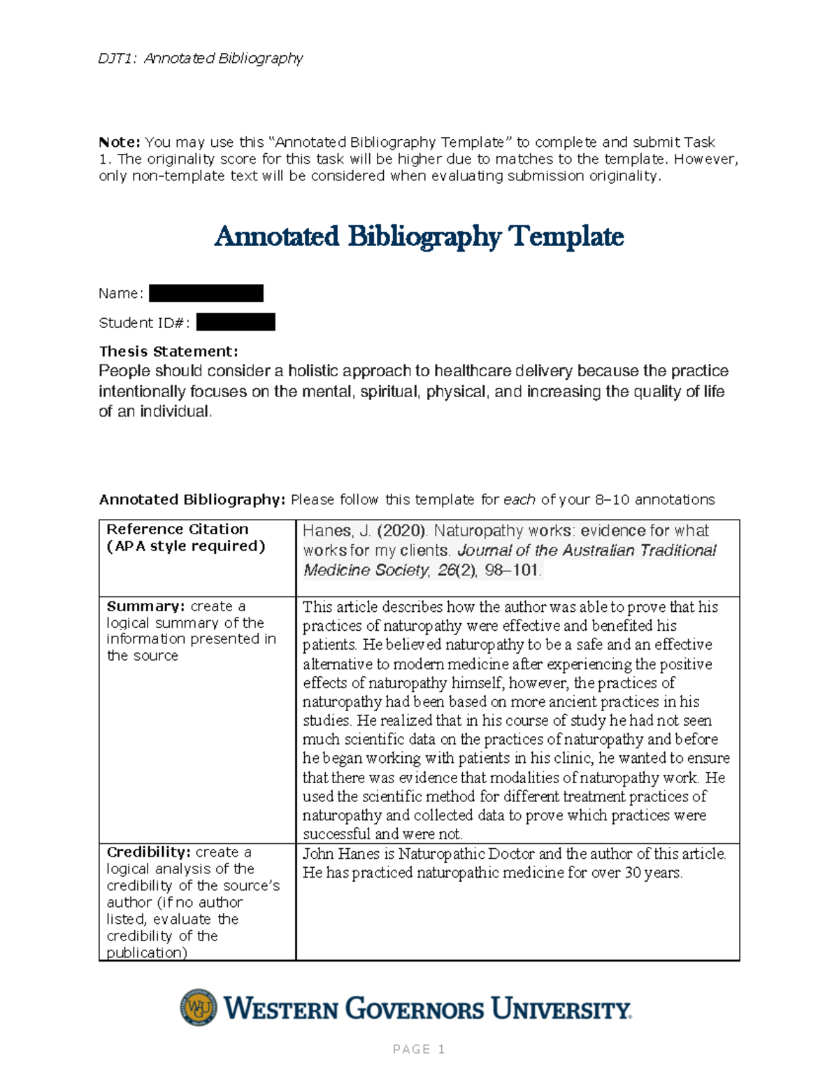 Annotated Bib C456 - Note: You May Use This “Annotated Bibliography ...