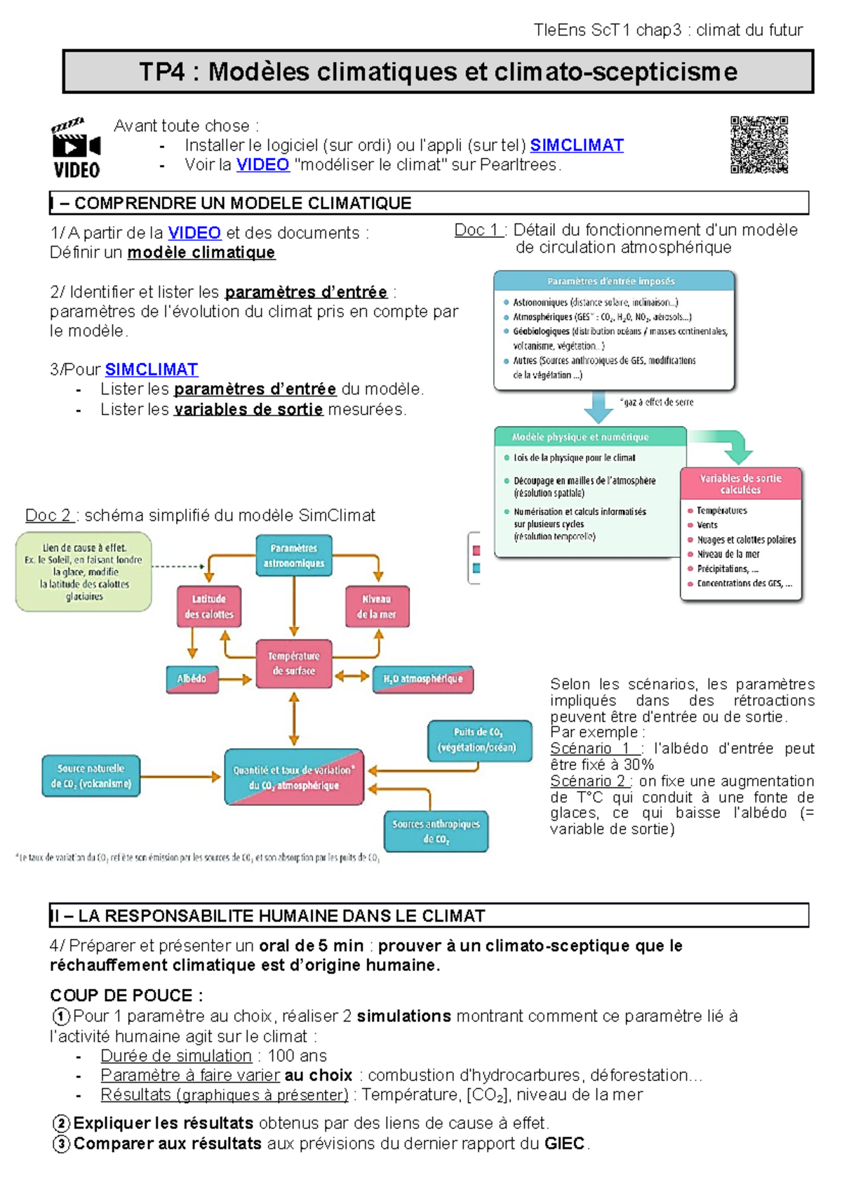 TP4 Simclimat Et Climatoscepticisme - TleEns ScT1 Chap3 : Climat Du ...