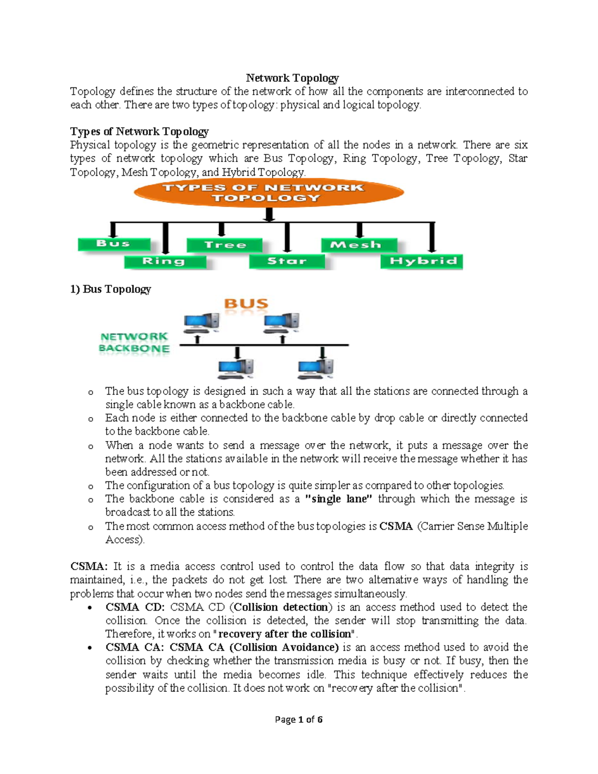 Network Topologies-1 - Network Topology Topology Defines The Structure ...