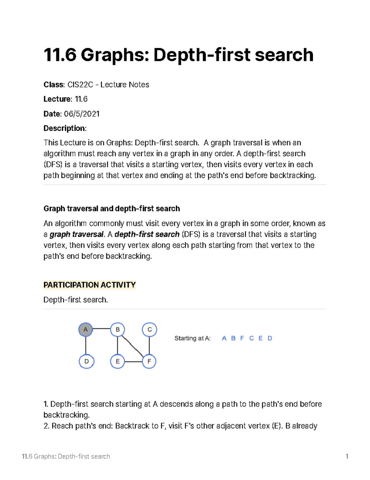 11-6-graphs-depth-first-search-11-graphs-depth-first-search-class