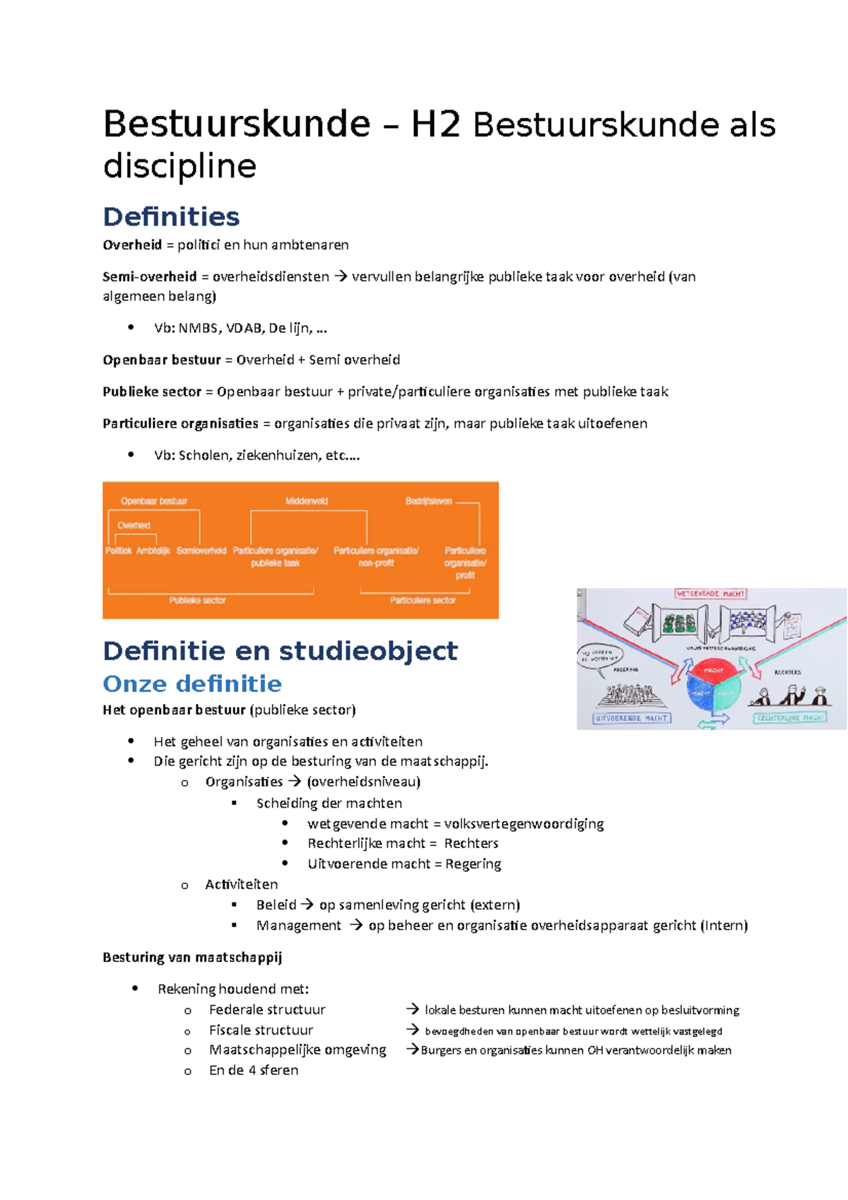 H2 - Bestuurskunde - Hoofdstuk 2 - Bestuurskunde Als Discipline ...