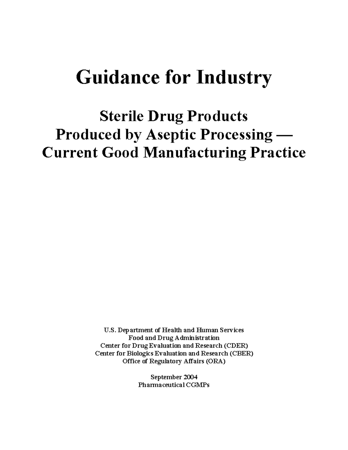 FDA guideline homework notes quality assurance Guidance for