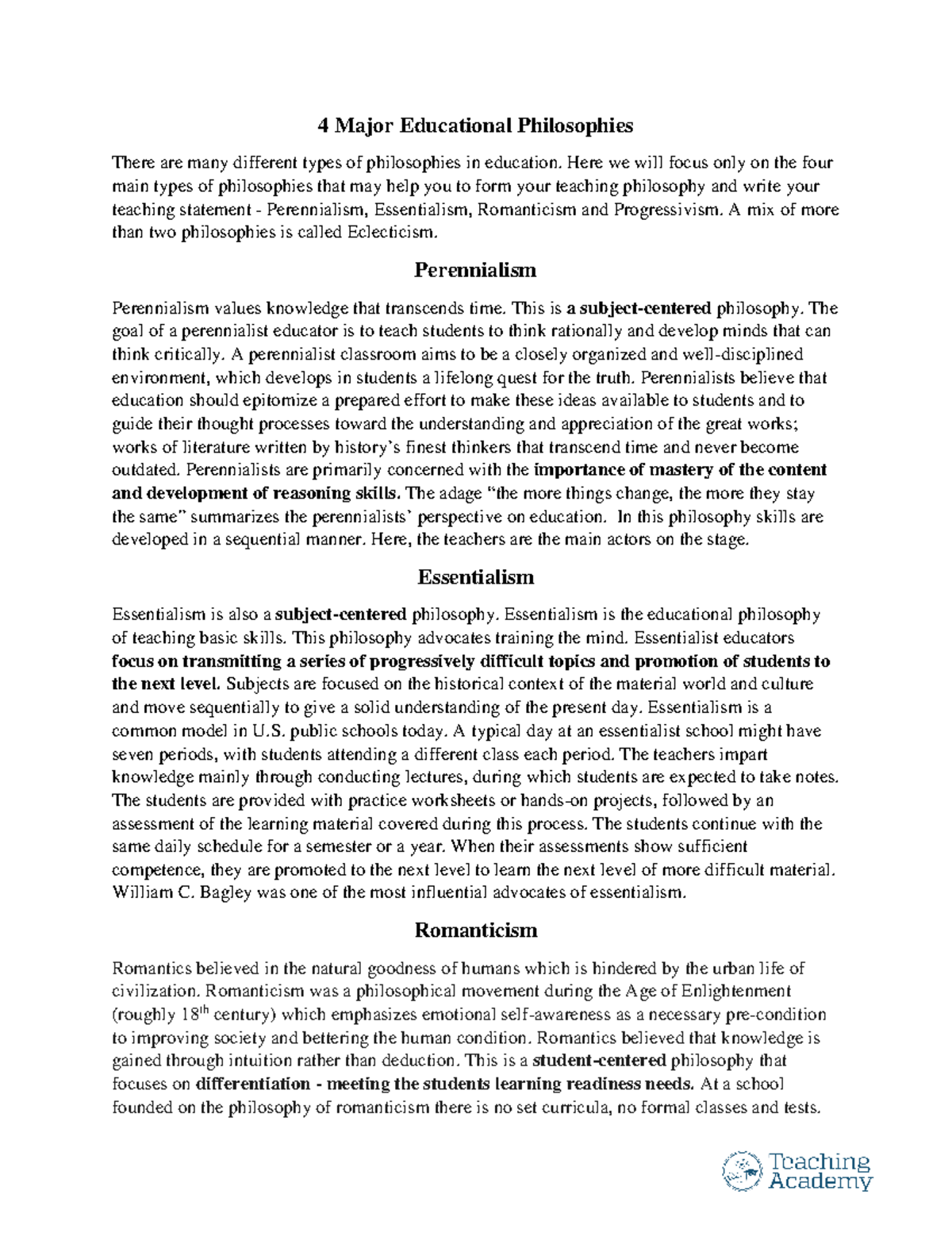 dissertations on philosophy of education