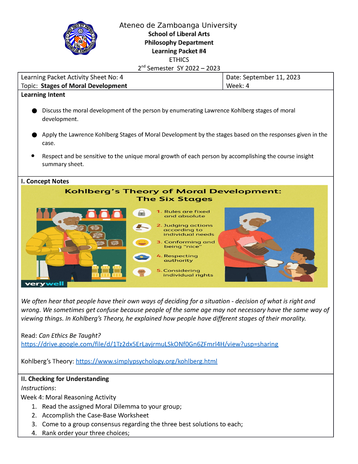 LP4 Stages-of-Moral-Development-Revised-10 - Ateneo de Zamboanga ...