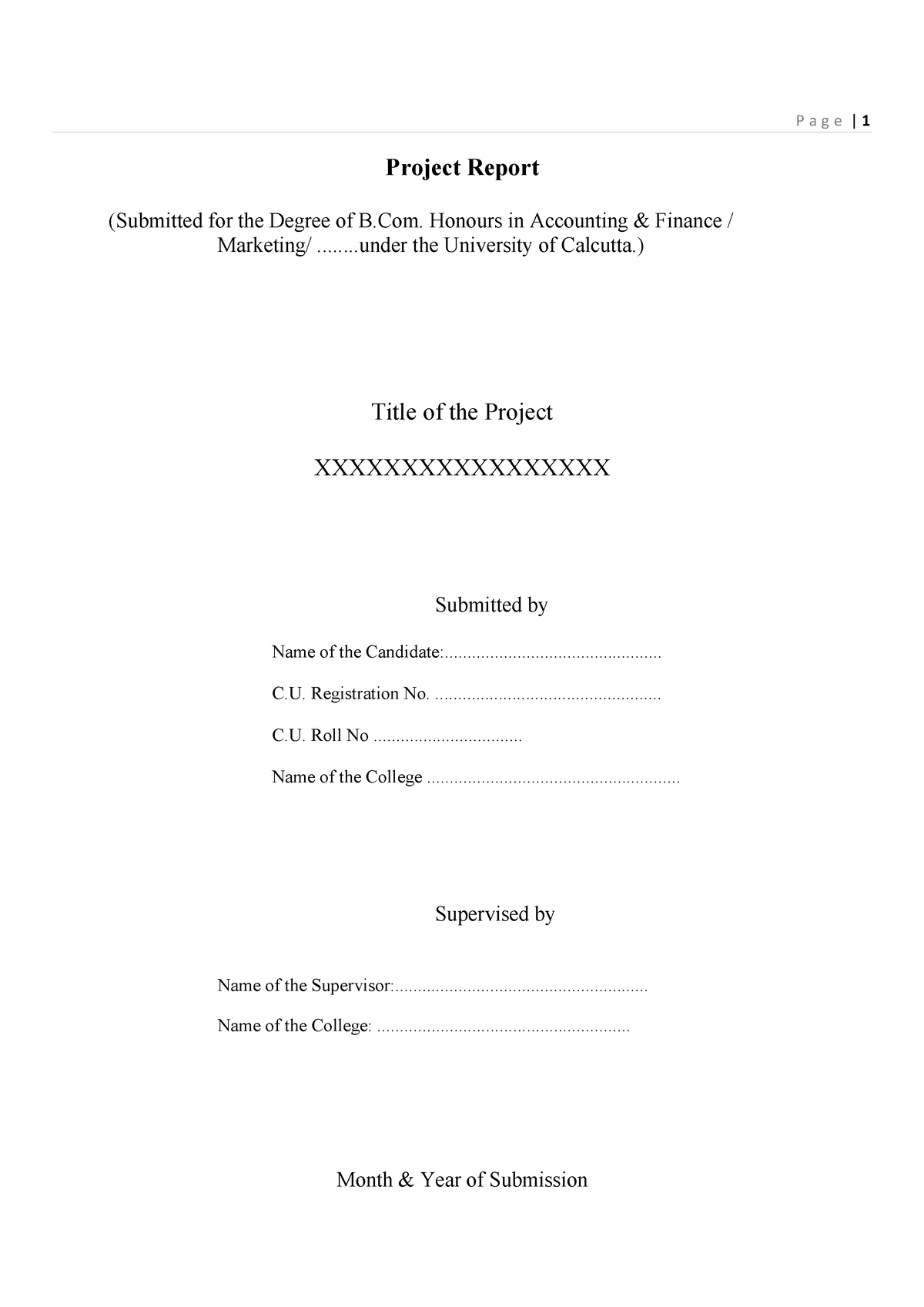 calcutta university research paper