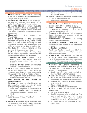 ASES Personality Tests Reviewer - TESTS AUTHOR PURPOSE/USE # OF ITEMS ...