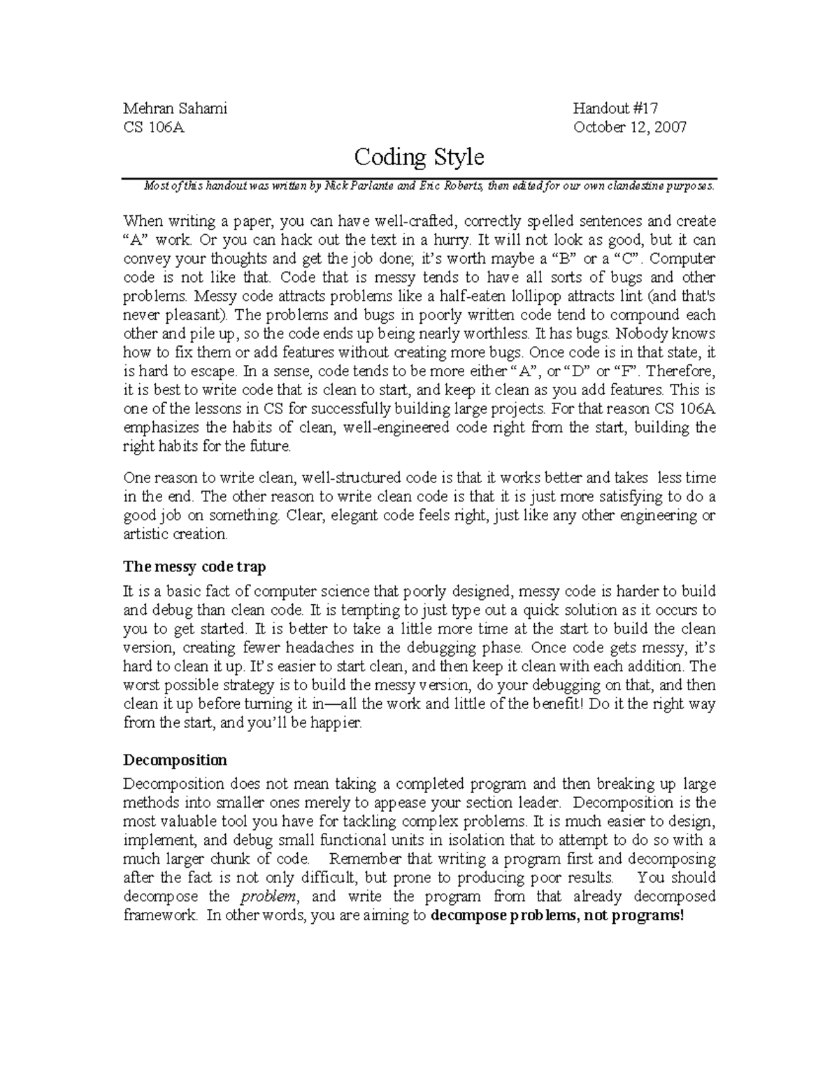 17-coding-style - Apuntes 11 - - Studocu