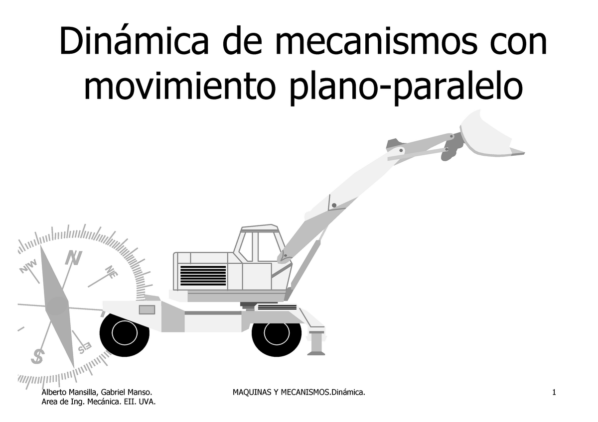 Máquinas Y Mecanismos Dinámica Dinámica De Mecanismos Con