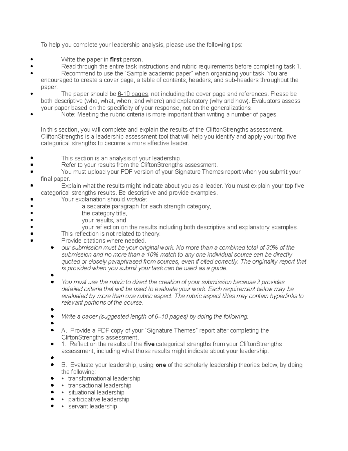 Task 1 - Managing Organizations & Leading People (C200) - To Help You ...