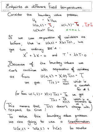 Transformation Wave Equation - Note Title Just as we did with the heat ...