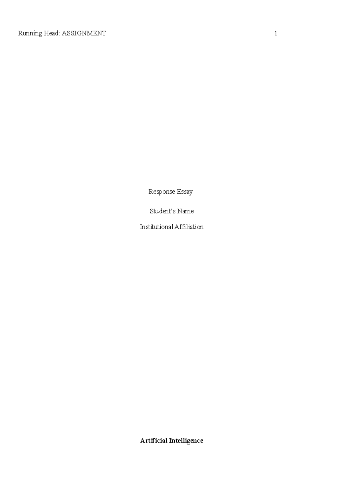 Week 2 Assignment - business management assessment notes - Running Head ...
