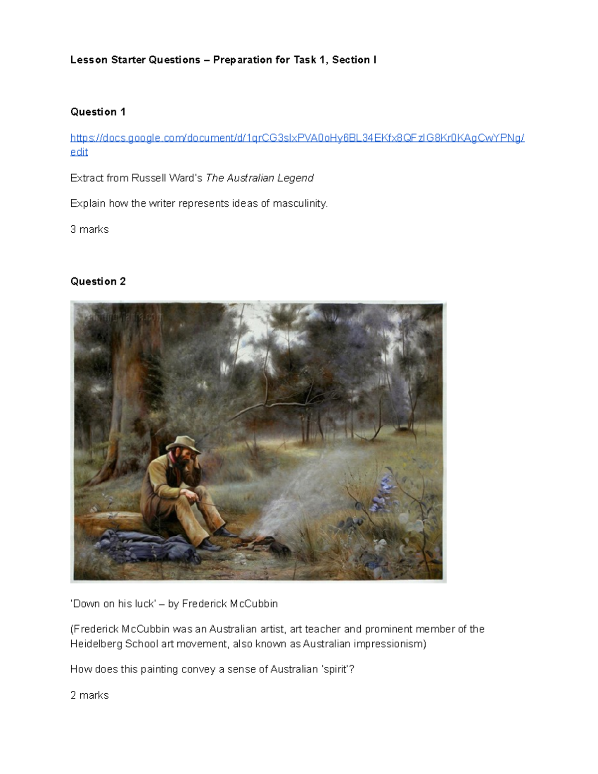 reading-to-write-starter-activities-lesson-starter-questions