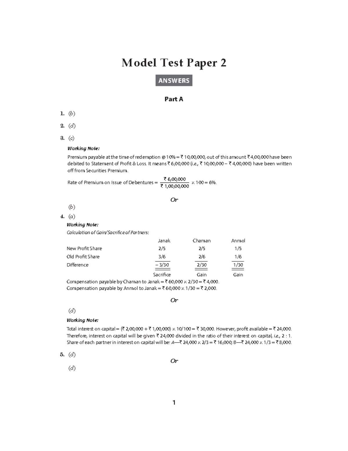 G.S. Grewal Model Test Paper 2 (Answers) - Model Test Paper 2 ANSWERS ...