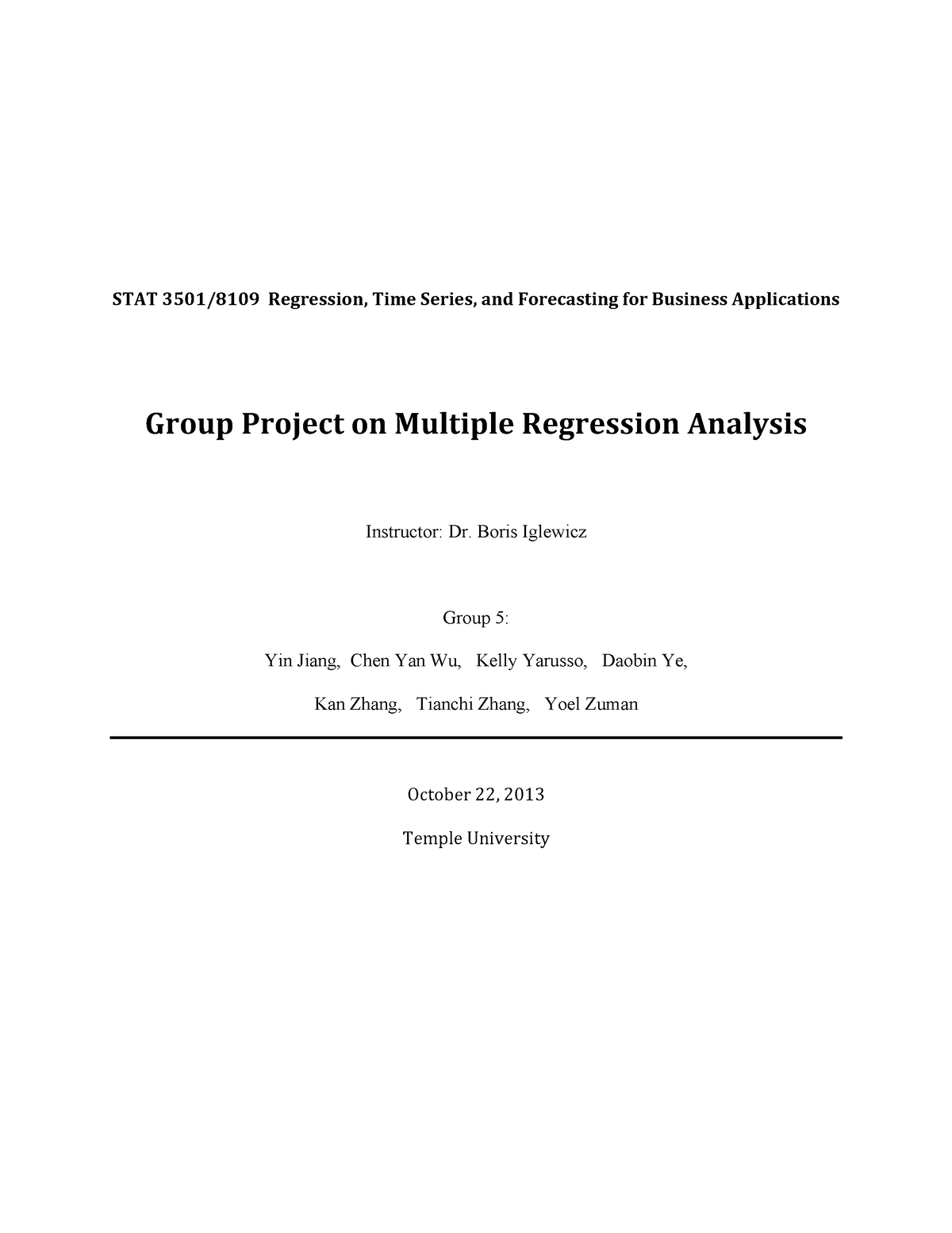 multiple regression analysis thesis