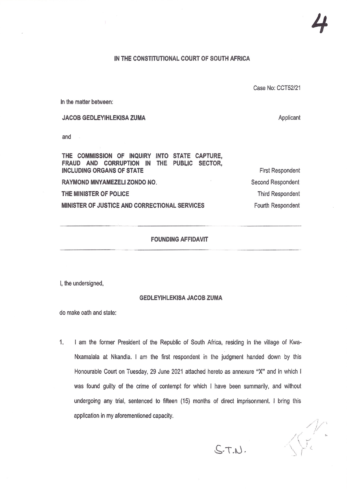 02[Rescission Application] Mr Jacob Zuma's Founding Affidavit - LEC411E ...