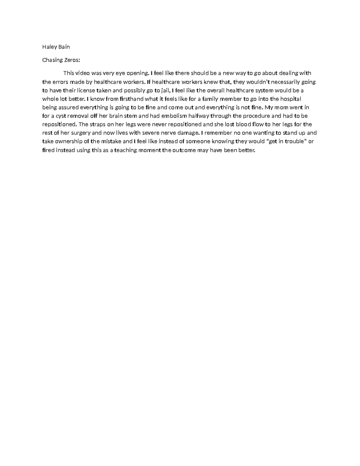 Zeros - chasing zero notes - Haley Bain Chasing Zeros: This video was ...