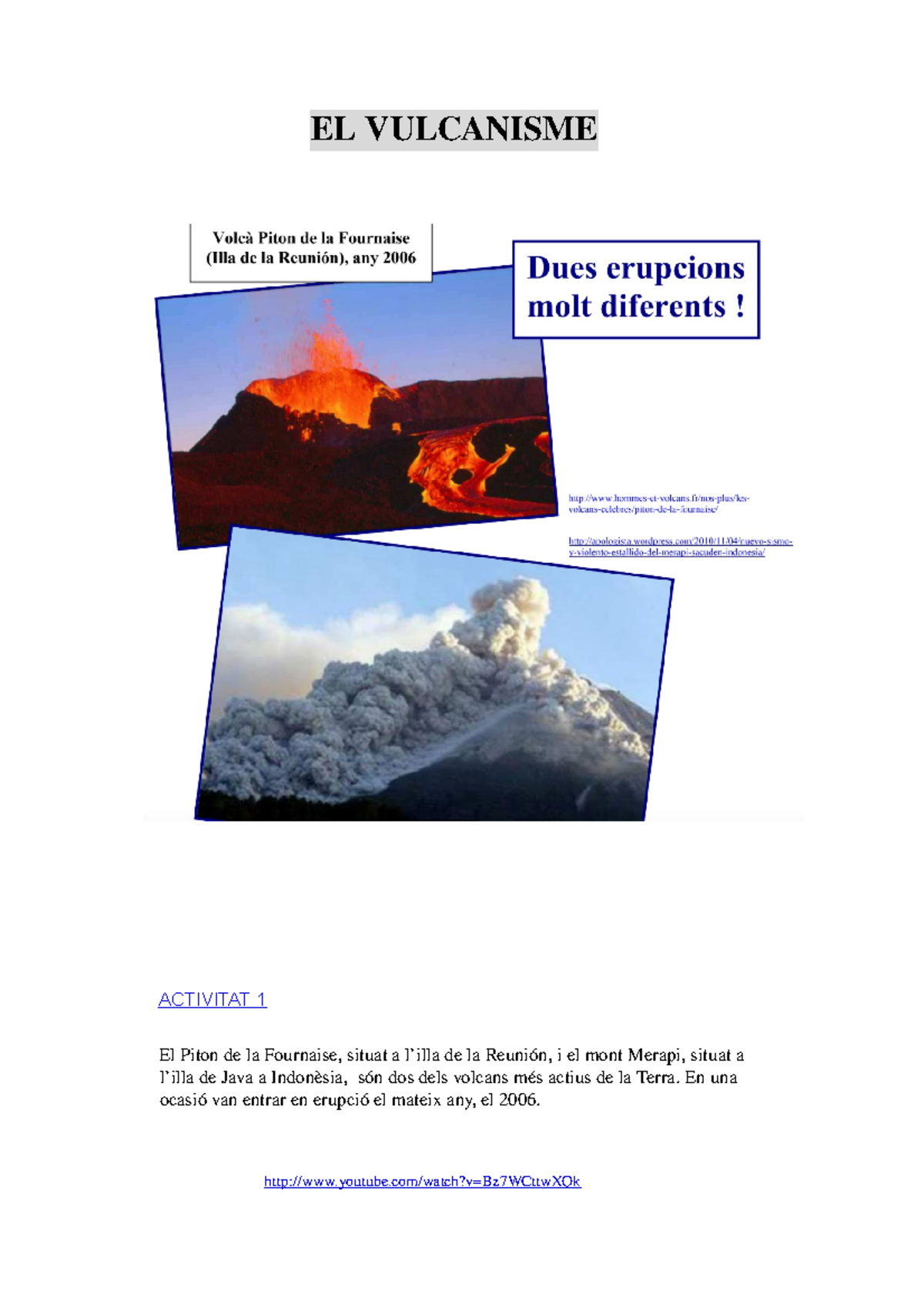 El Vulcanisme Lol Ecologia I Planificacio Linguistiques Studocu