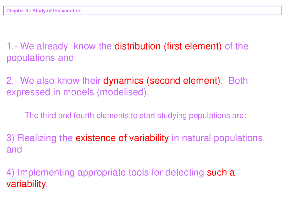 Chapter 3 - Apuntes 3 - Chapter Study of the variation We already know ...