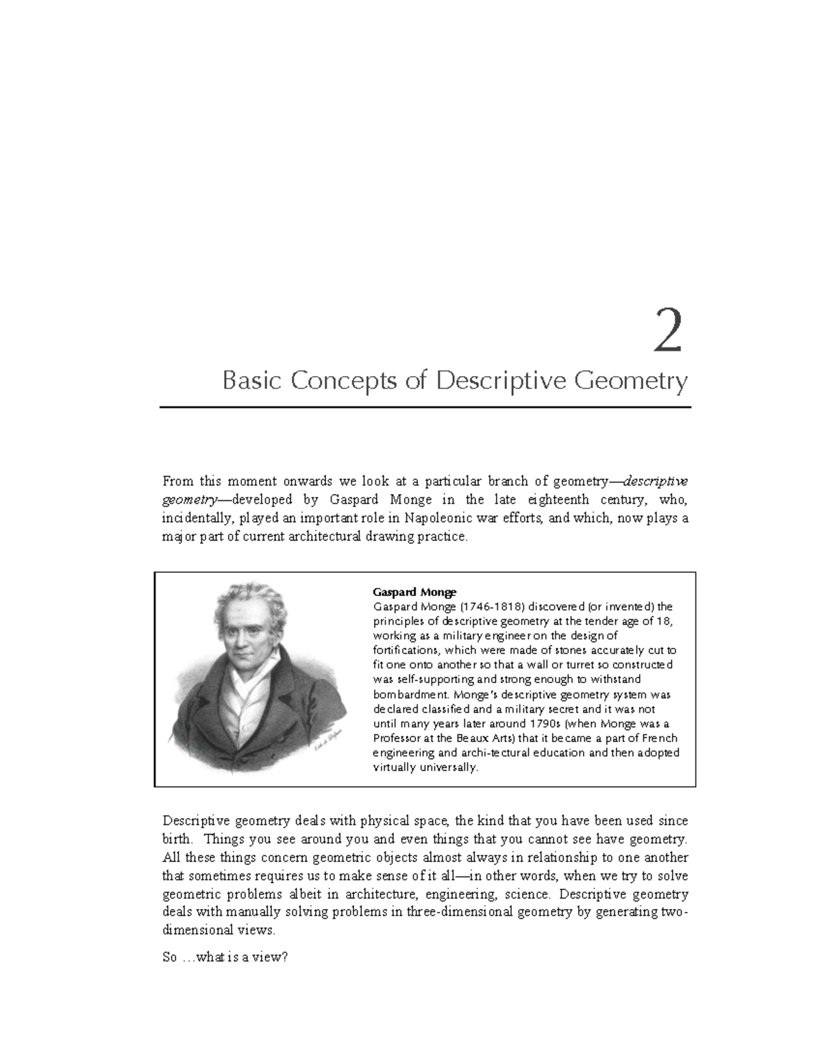 Descriptive Geometry - 2 Basic Concepts of Descriptive Geometry From ...