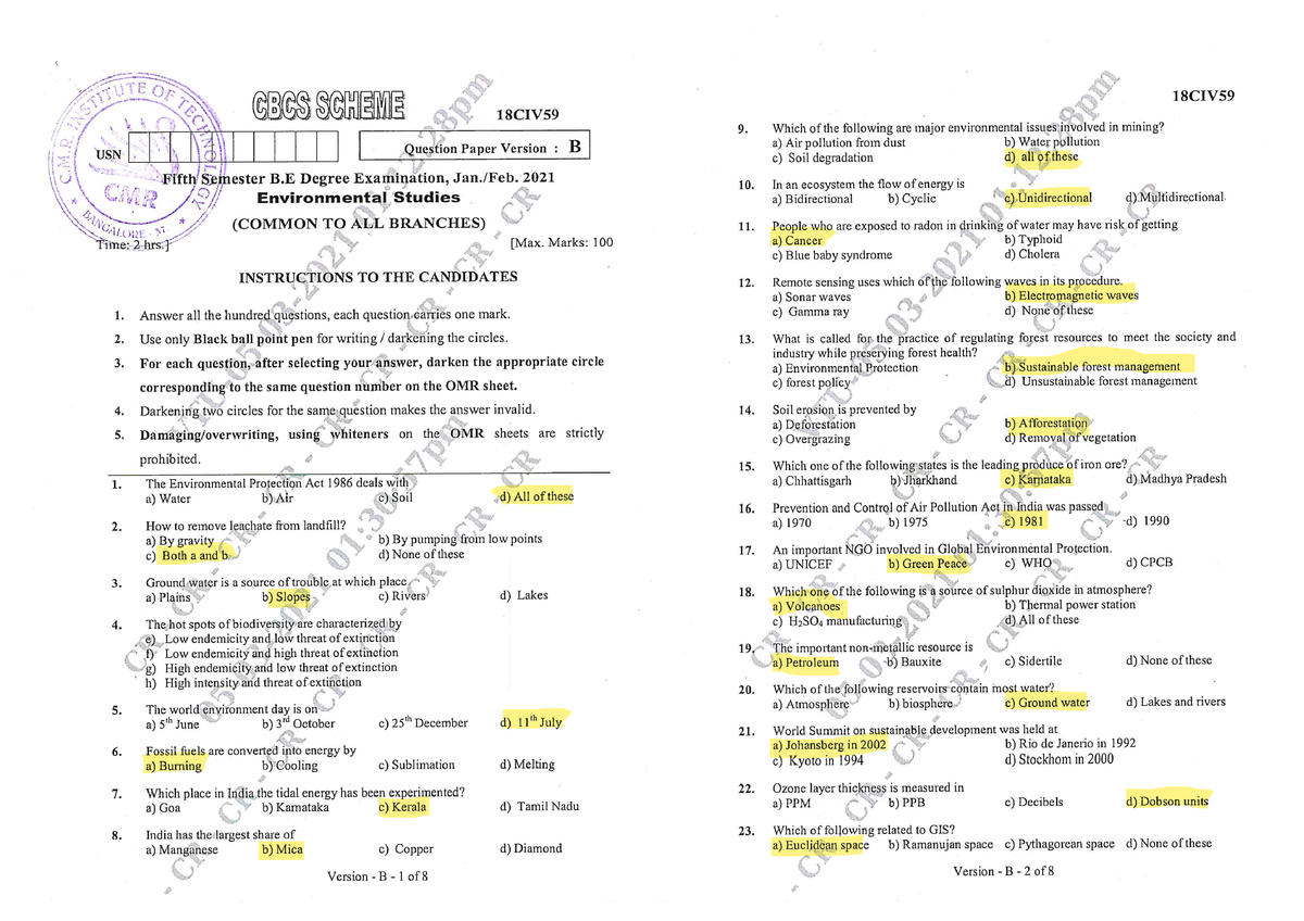 VTU Question Paper Of 18CIV59 Environmental Studies Jan 2021 Civil   Thumb 1200 848 