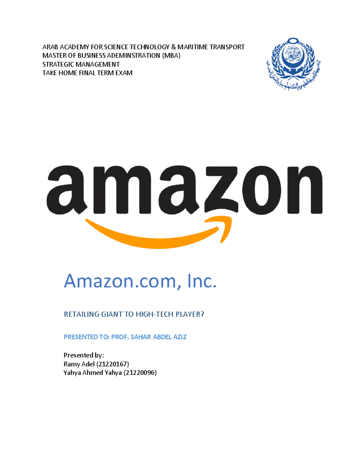 amazon business case study pdf