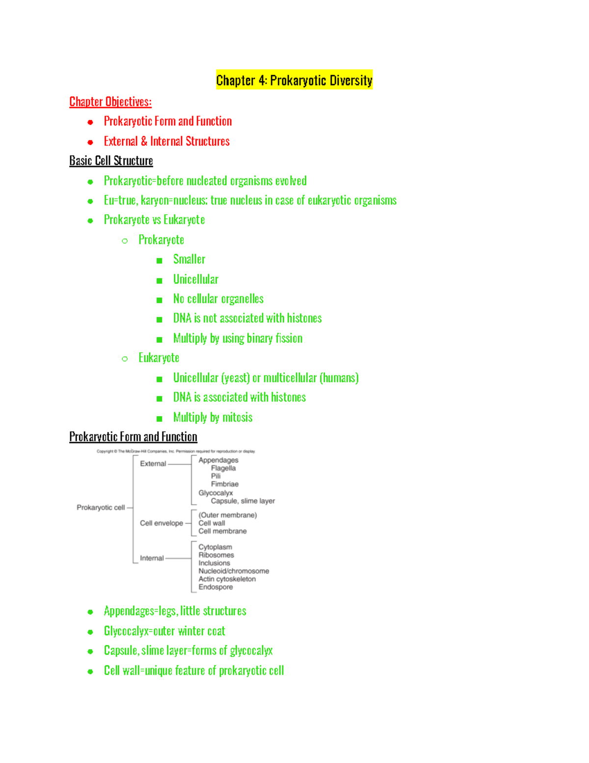 Chapter 4 - Chapter 4: Prokaryotic Diversity Chapter Objectives ...