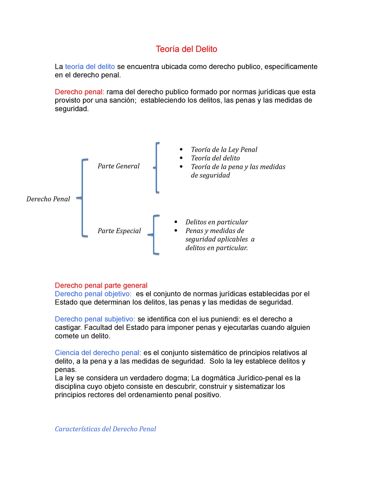 Teoría Del Delito Teoría Del Delito La Teoría Del Delito Se Encuentra Ubicada Como Derecho 5511