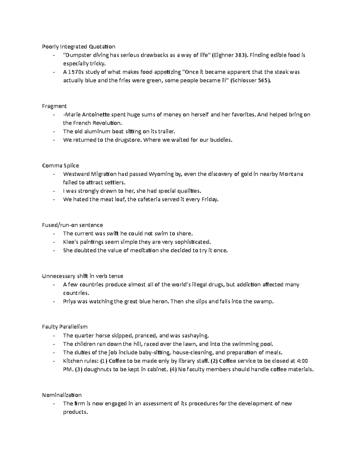 Midterm. Guide 1.ENGL 1013 - Poorly Integrated Quotation - 