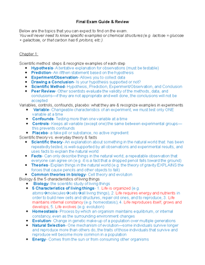 McGraw-Hill Connect Chapter 1 - BIO 1320 - Studocu