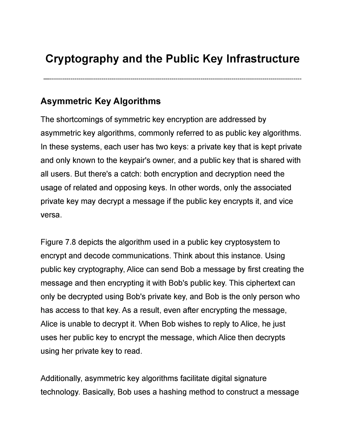 public key cryptography thesis