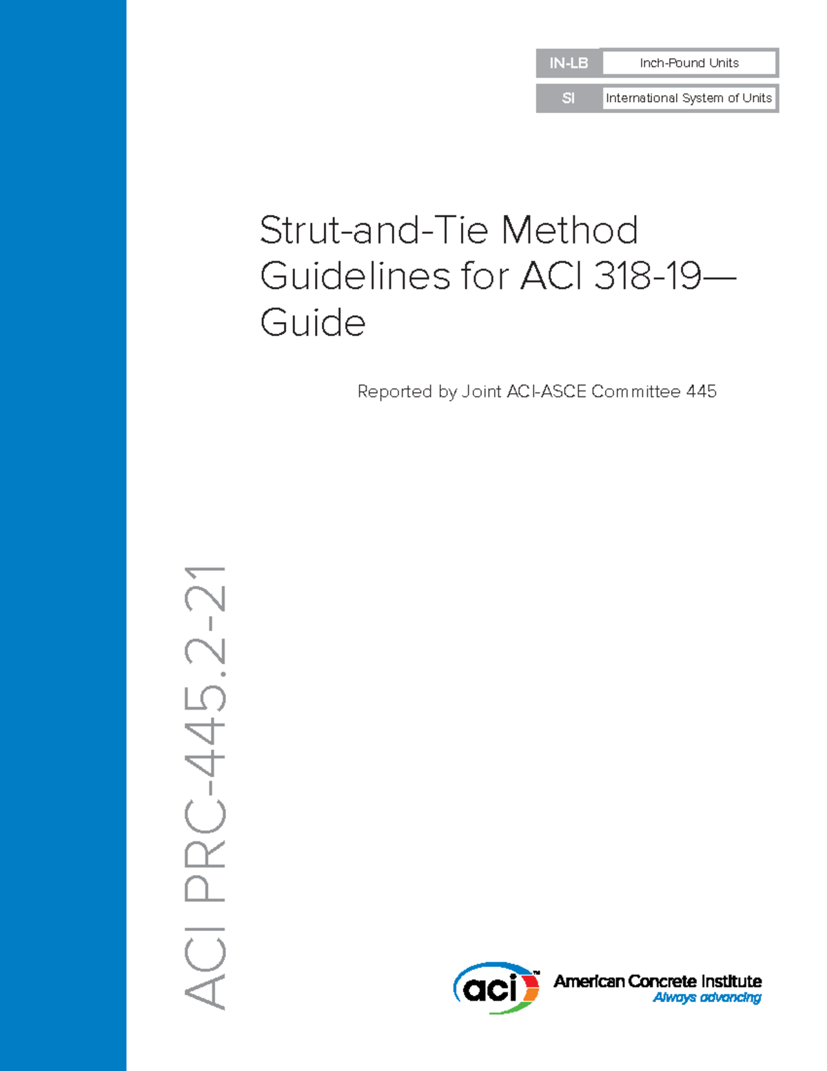445 ACI PRC445 StrutandTie Method Guidelines for ACI 31819