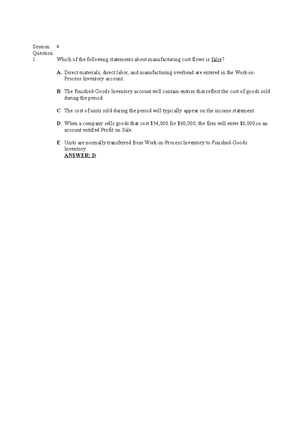 BUS 287 Notes - Lesson 1 Management accounting encompasses techniques ...