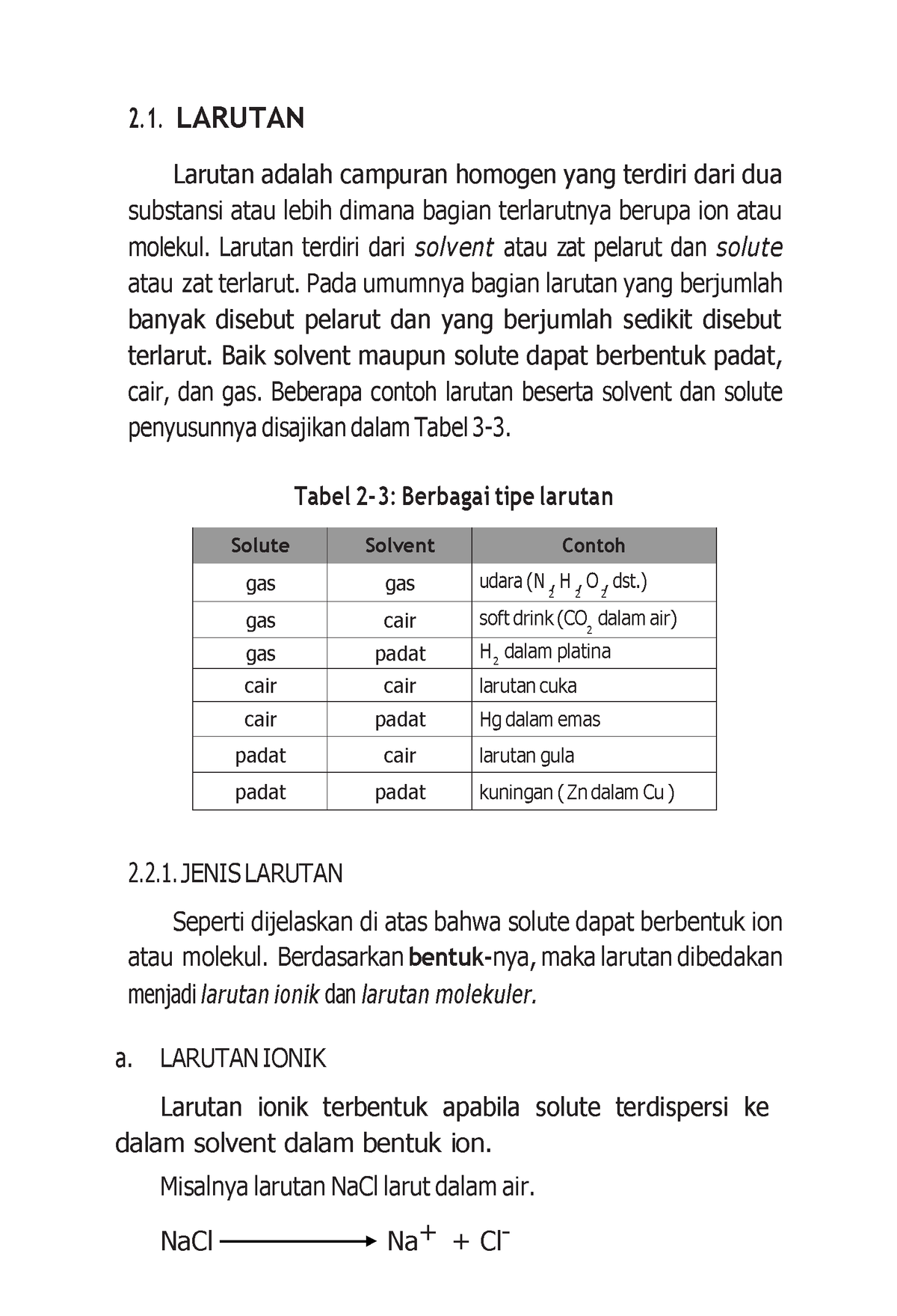 Larutan - 2. LARUTAN Larutan Adalah Campuran Homogen Yang Terdiri Dari ...