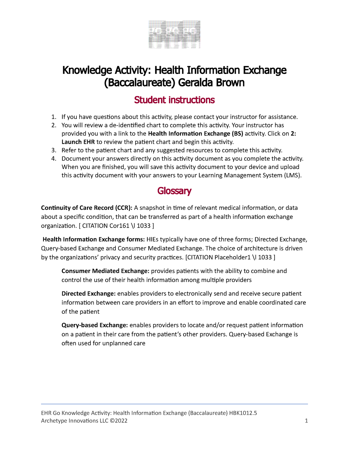 health information thesis