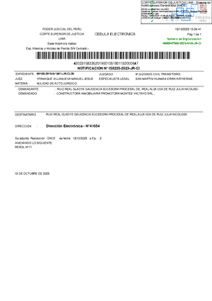 Demanda DE Otorgamiento Escritura Publica - Expediente: Esp. Legal ...