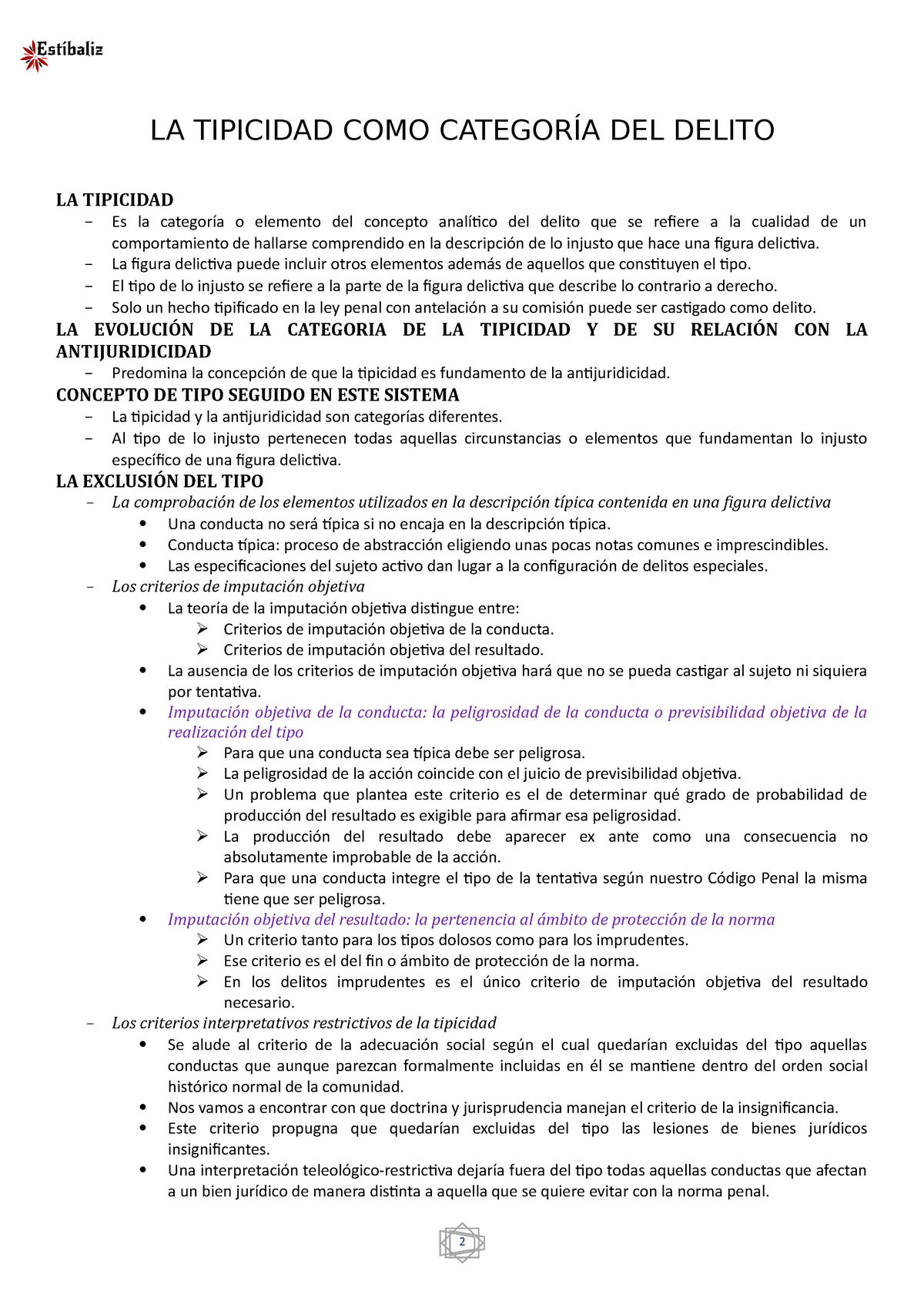 Tema La Tipicidad Como Categor A Del Delito La Tipicidad Como Categor A Del Delito La